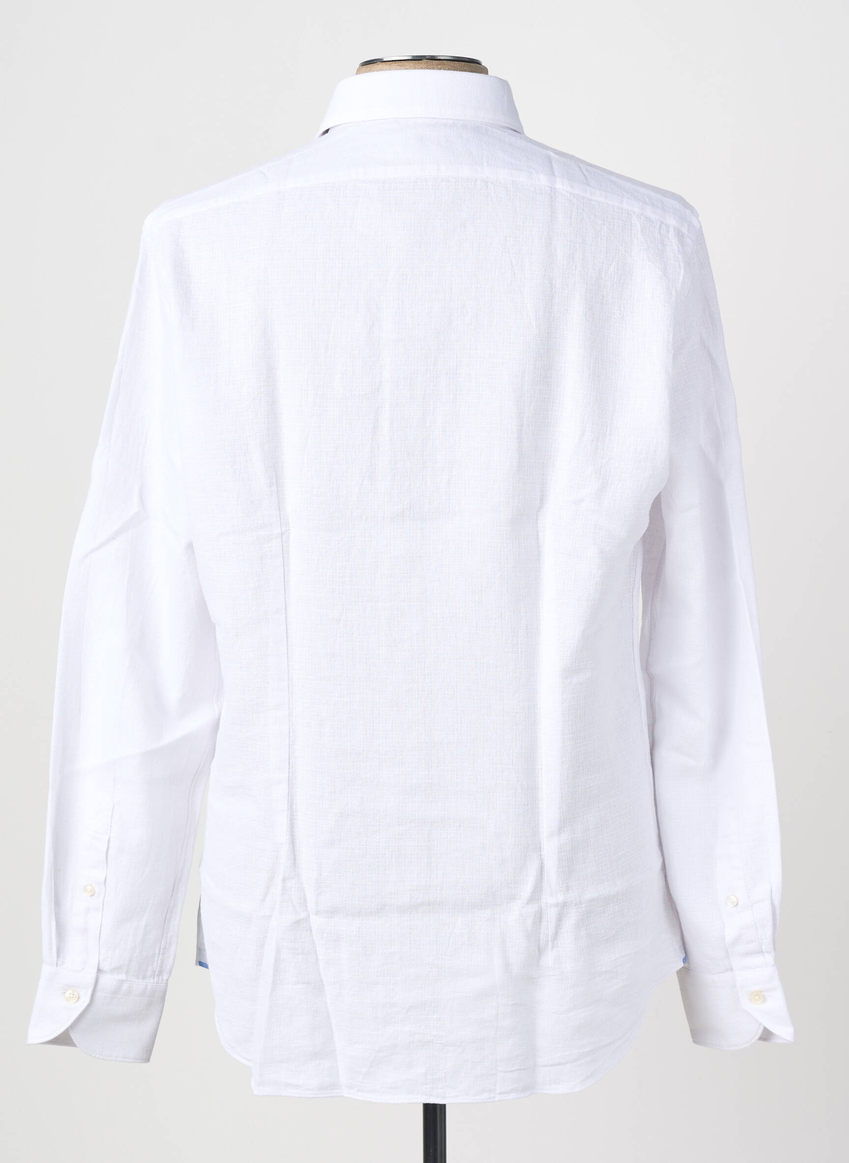 Chemise manches longues coupe droite blanc XACUS homme