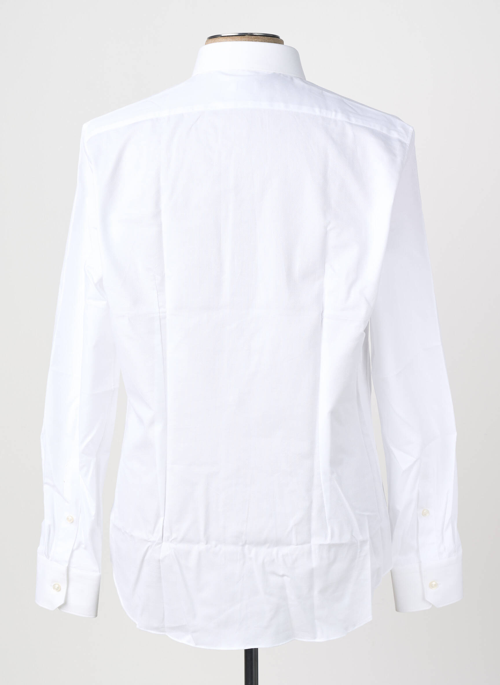 Chemise manches longues coupe droite blanc XACUS homme