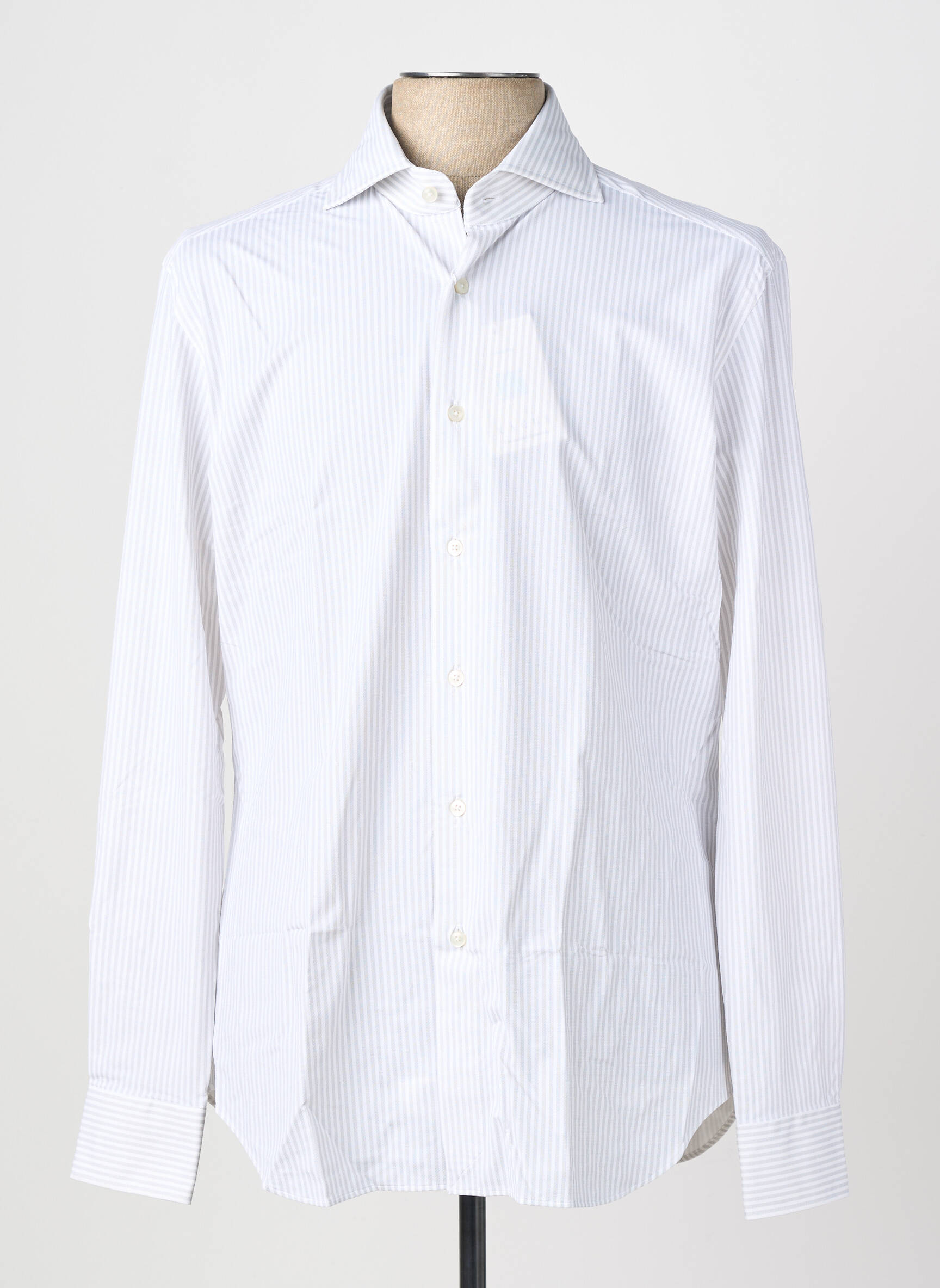Chemise manches longues coupe cintrée blanc XACUS homme