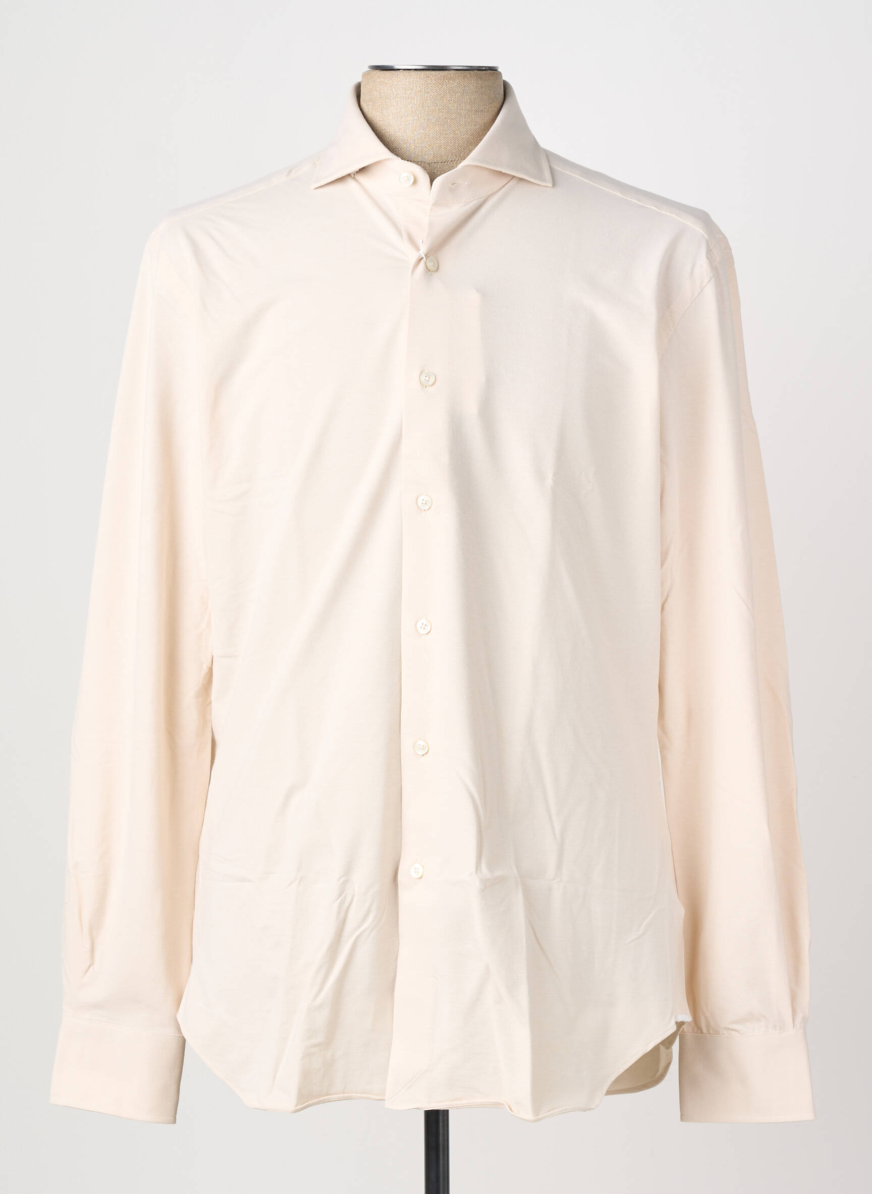 Chemise manches longues coupe cintrée jaune XACUS homme