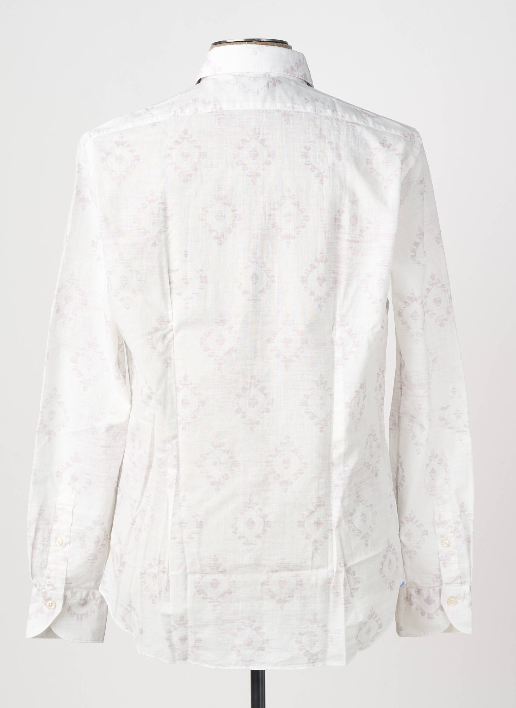 Chemise manches longues imprimé fantaisie blanc XACUS homme