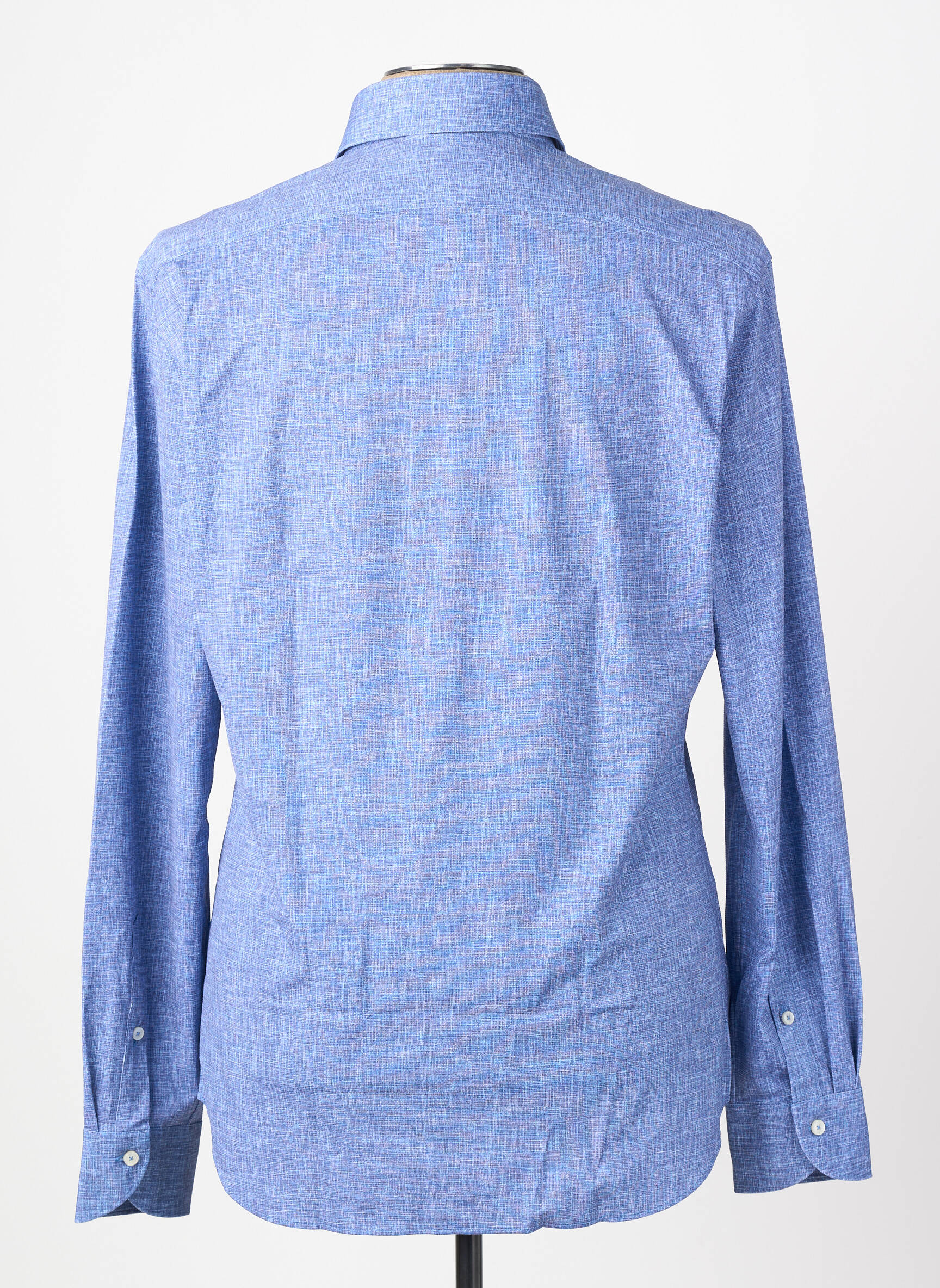 Chemise manches longues coupe cintrée bleu XACUS homme