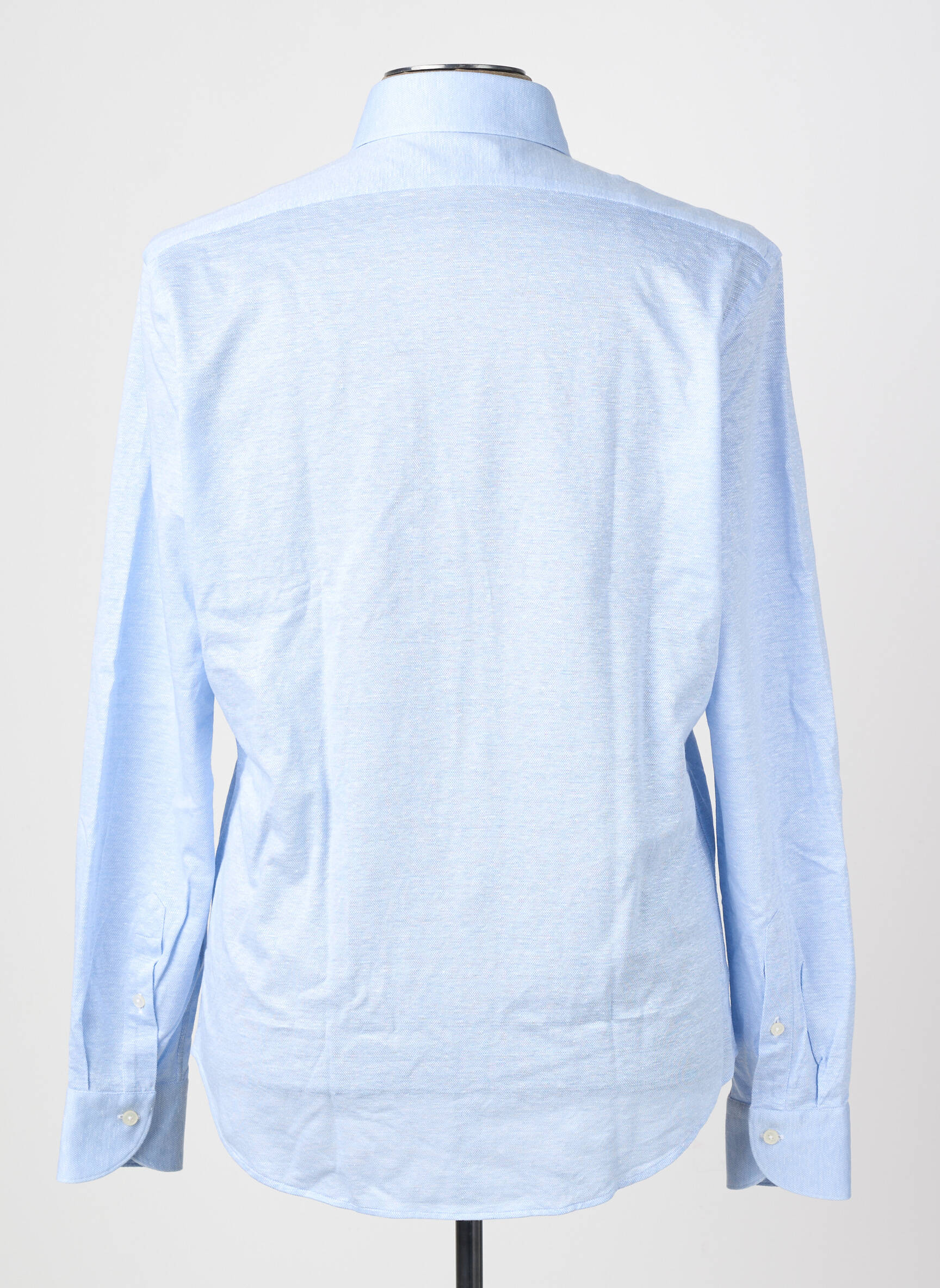 Chemise manches longues coupe cintrée bleu XACUS homme