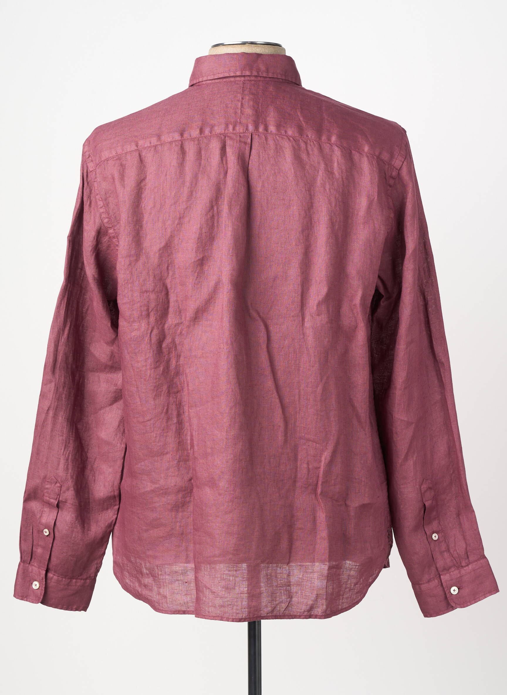 Chemise manches longues coupe droite violet XACUS homme