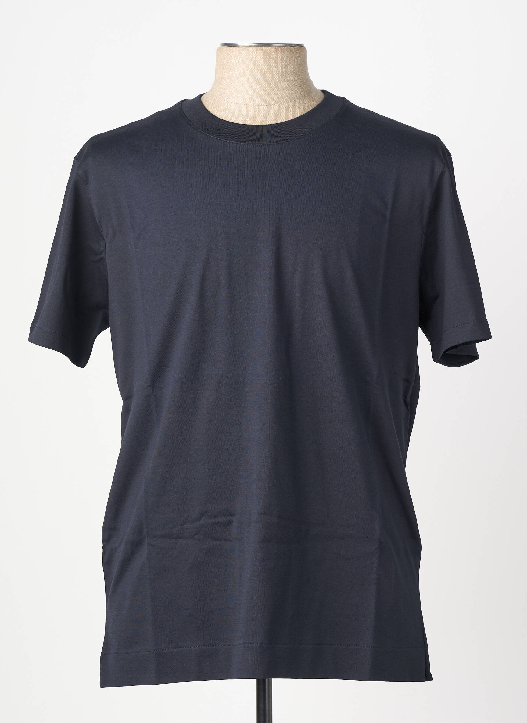 T-shirt coupe droite manches courtes noir XACUS homme