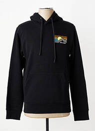 Sweat-shirt à capuche poches manches longues noir JACK & JONES homme
