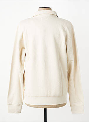 Sweat-shirt stretch manches longues beige JACK & JONES homme