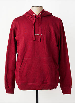 Sweat-shirt stretch manches longues rouge JACK & JONES homme