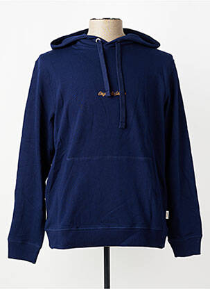 Sweat-shirt stretch manches longues bleu JACK & JONES homme