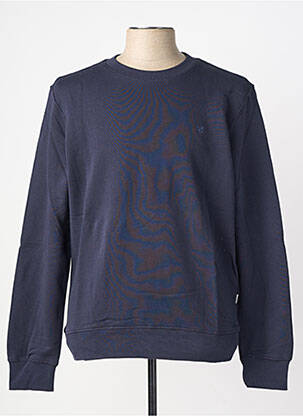 Sweat-shirt stretch manches longues bleu JACK & JONES homme