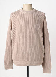 Pull stretch manches longues marron JACK & JONES homme