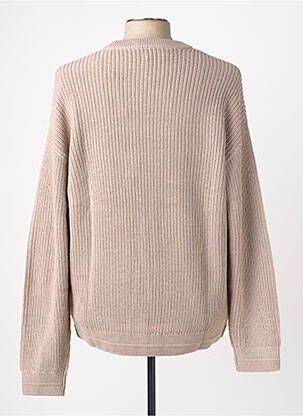 Pull stretch manches longues marron JACK & JONES homme