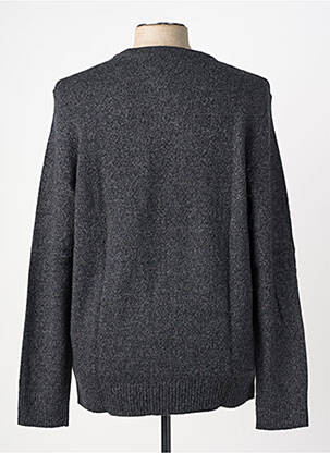 Pull stretch manches longues gris JACK & JONES homme