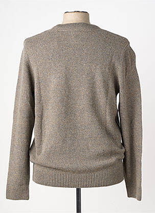 Pull stretch manches longues gris JACK & JONES homme