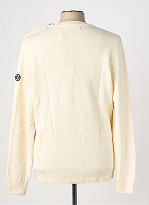 Pull stretch manches longues beige JACK & JONES homme