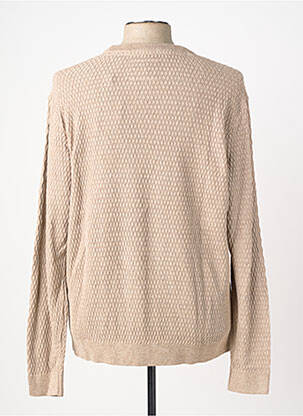 Pull stretch manches longues beige JACK & JONES homme