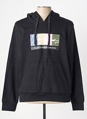 Sweat-shirt à capuche poches manches longues noir JACK & JONES homme
