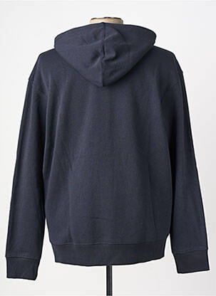 Sweat-shirt à capuche poches manches longues bleu JACK & JONES homme