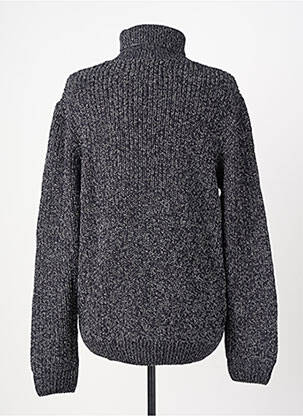Pull col roulé tissage chiné manches longues noir JACK & JONES femme