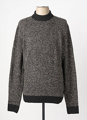 Pull stretch manches longues gris JACK & JONES homme