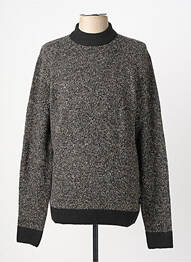 Pull stretch manches longues gris JACK & JONES homme