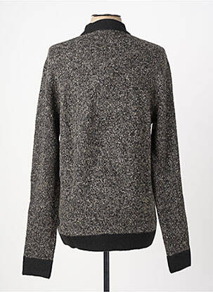 Pull stretch manches longues gris JACK & JONES homme