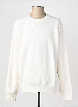 Sweat-shirt stretch manches longues blanc JACK & JONES homme