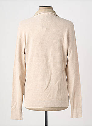 Pull stretch manches longues beige JACK & JONES homme