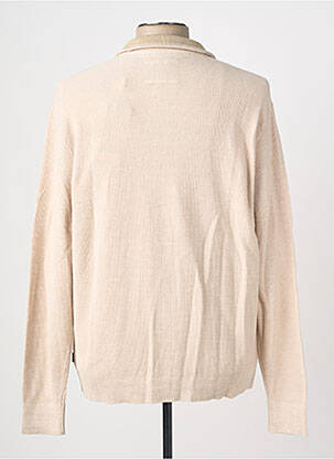 Gilet manches longues maille fine beige JACK & JONES homme