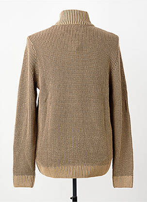 Pull stretch manches longues beige JACK & JONES homme