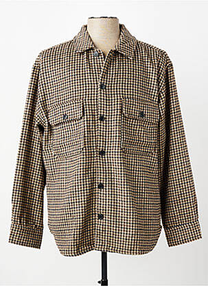 Veste casual fermeture boutonnée sur le devant marron JACK & JONES homme