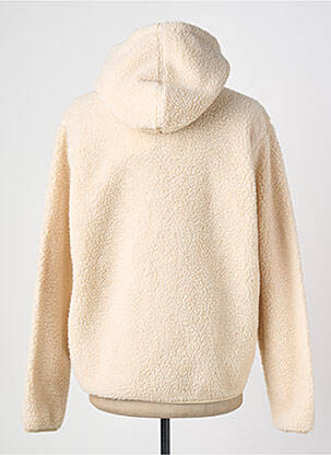 Sweat-shirt à capuche poches manches longues beige JACK & JONES homme