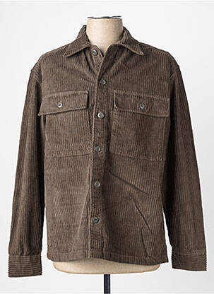 Veste casual fermeture boutonnée sur le devant vert JACK & JONES homme