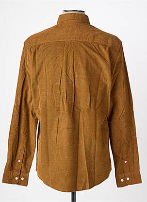 Chemise manches longues poches marron JACK & JONES homme