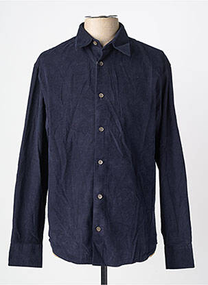 Chemise manches longues poches bleu JACK & JONES homme