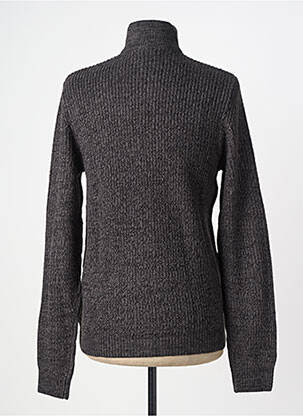 Gilet manches longues tissage chiné gris JACK & JONES homme