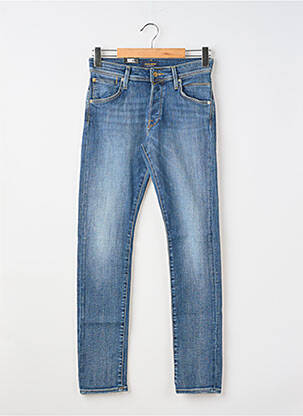 Jeans coupe slim fermeture boutonnée sur le devant taille normale bleu JACK & JONES homme