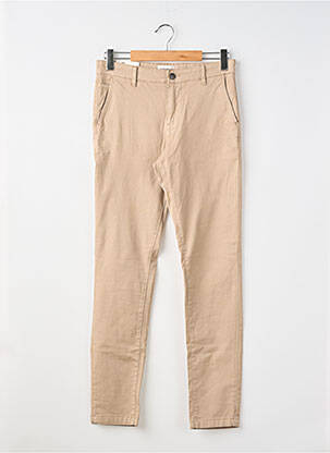 Pantalon chino tissage popeline taille normale beige JACK & JONES homme