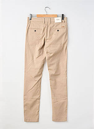Pantalon chino tissage popeline taille normale beige JACK & JONES homme