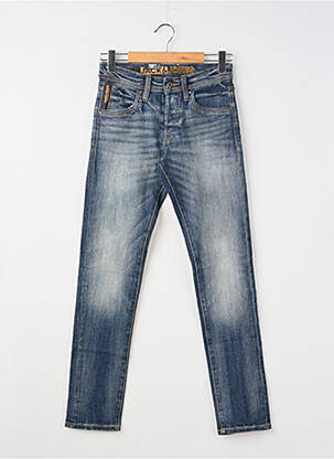 Jeans coupe slim fermeture boutonnée sur le devant taille normale bleu JACK & JONES homme