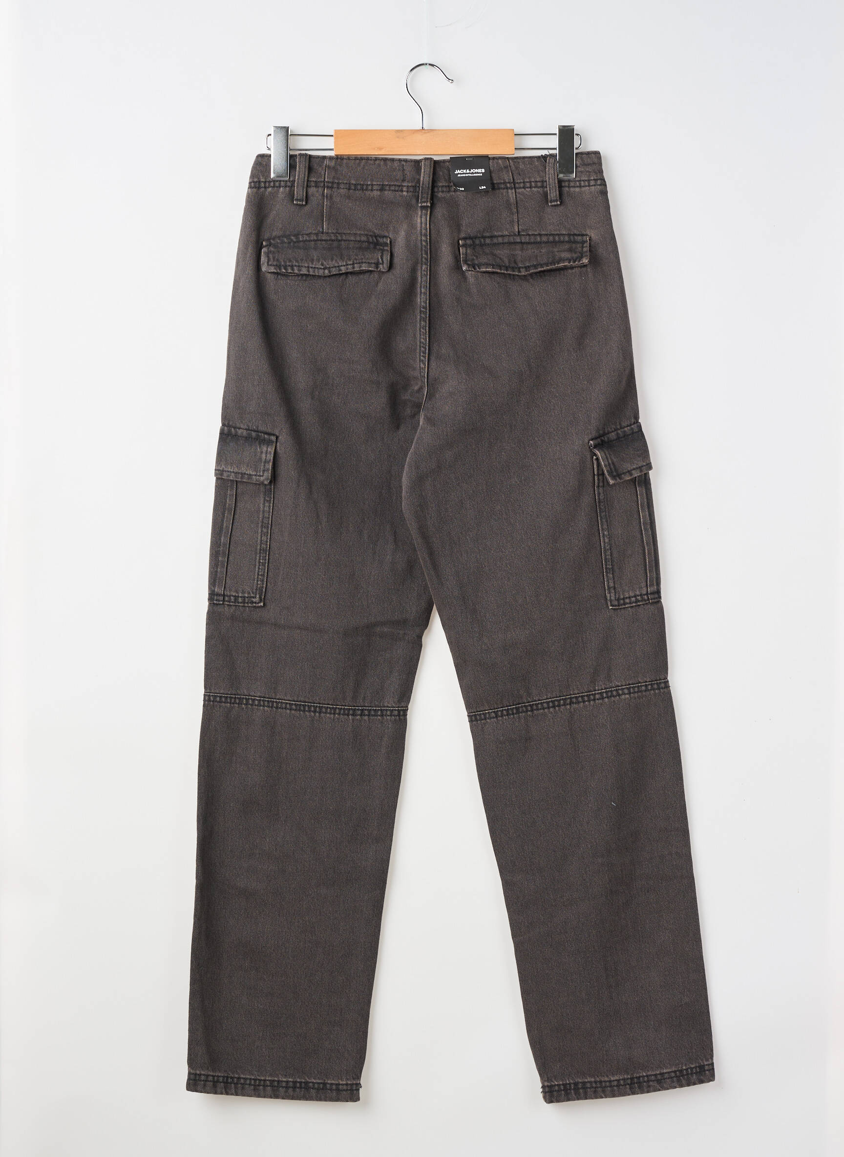 Pantalon cargo coupe droite taille normale gris JACK & JONES homme