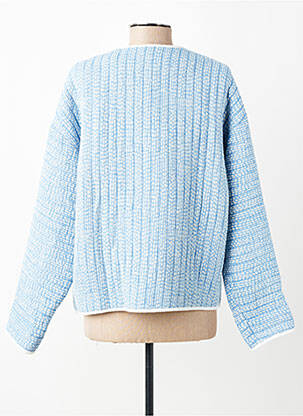 Veste casual col rond bleu MAT DE MISAINE femme