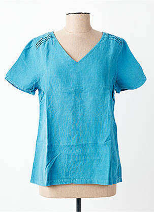 Top manches courtes manches courtes bleu ARMOR LUX femme