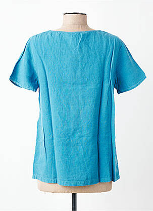 Top tissage crêpe manches courtes bleu ARMOR LUX femme
