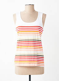 Débardeur stretch sans manche orange ARMOR LUX femme