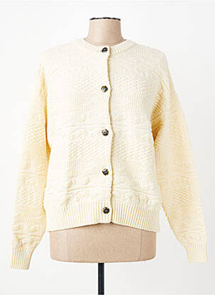 Gilet manches longues col rond beige ROYAL MER femme