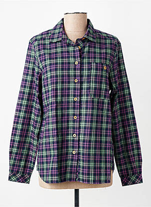 Chemisier coupe droite manches longues violet ARMOR LUX femme