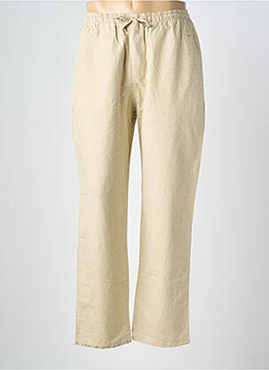 Pantalon droit tissage popeline taille normale beige ARMOR LUX homme