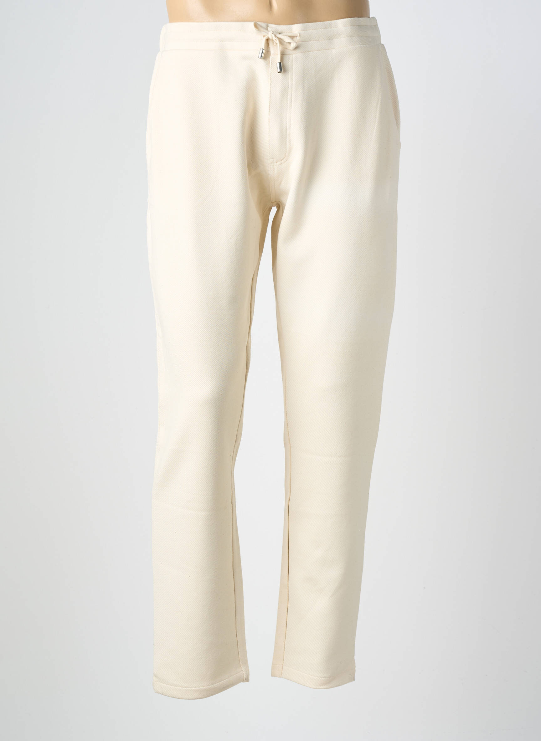 Pantalon chino poches taille normale beige ELLE EST OU LA MER homme