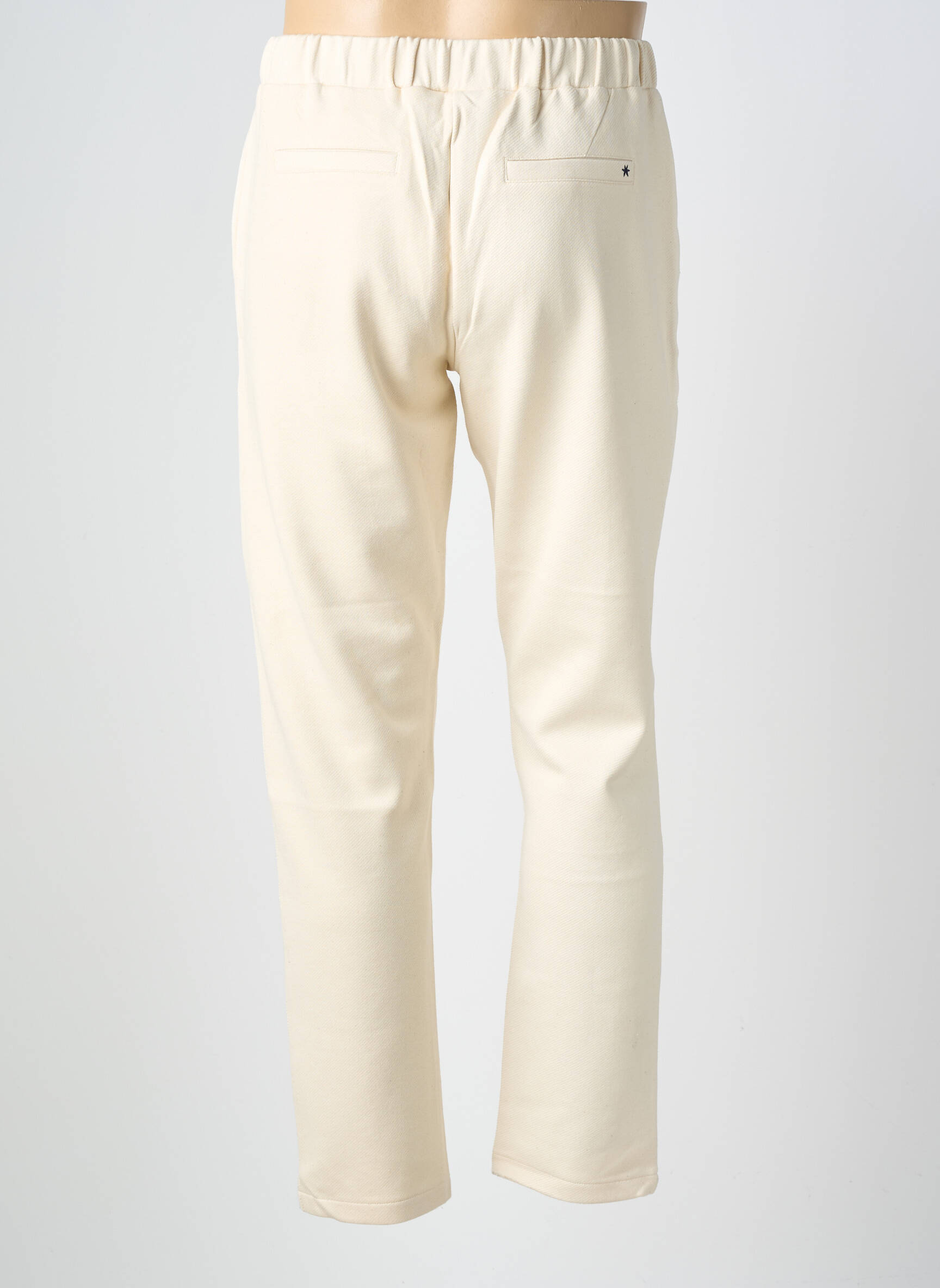 Pantalon chino poches taille normale beige ELLE EST OU LA MER homme